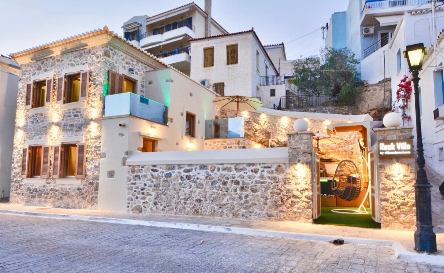 Villasonboard Rock Villa 3 Bed, 3 Bath, Jacuzzi, Seaside Ermioni Exterior foto